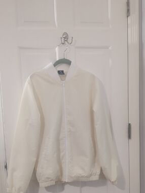 Nike White Dri-FIT Front Zip Jacket